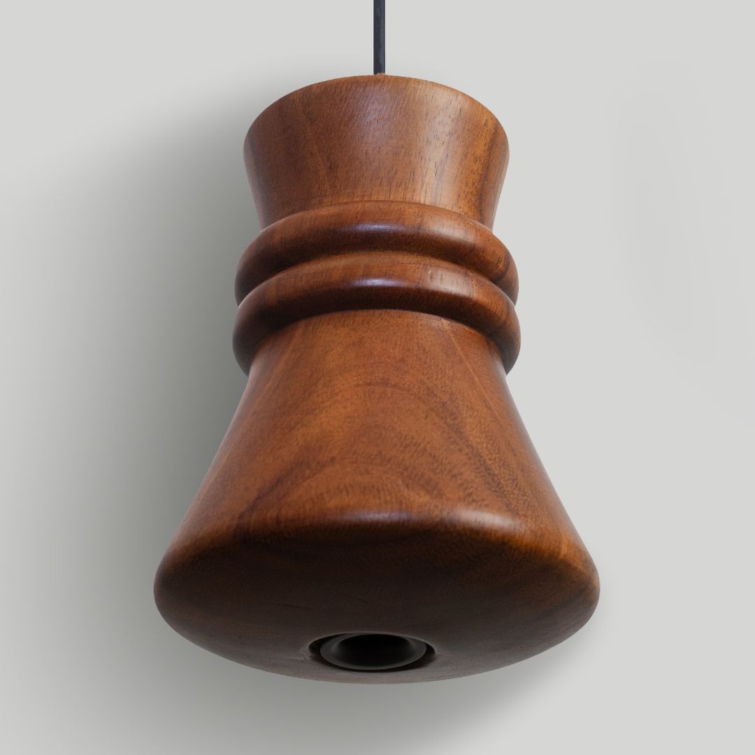 TANU - LÁMPARA COLGANTE DE PAROTA NATURAL