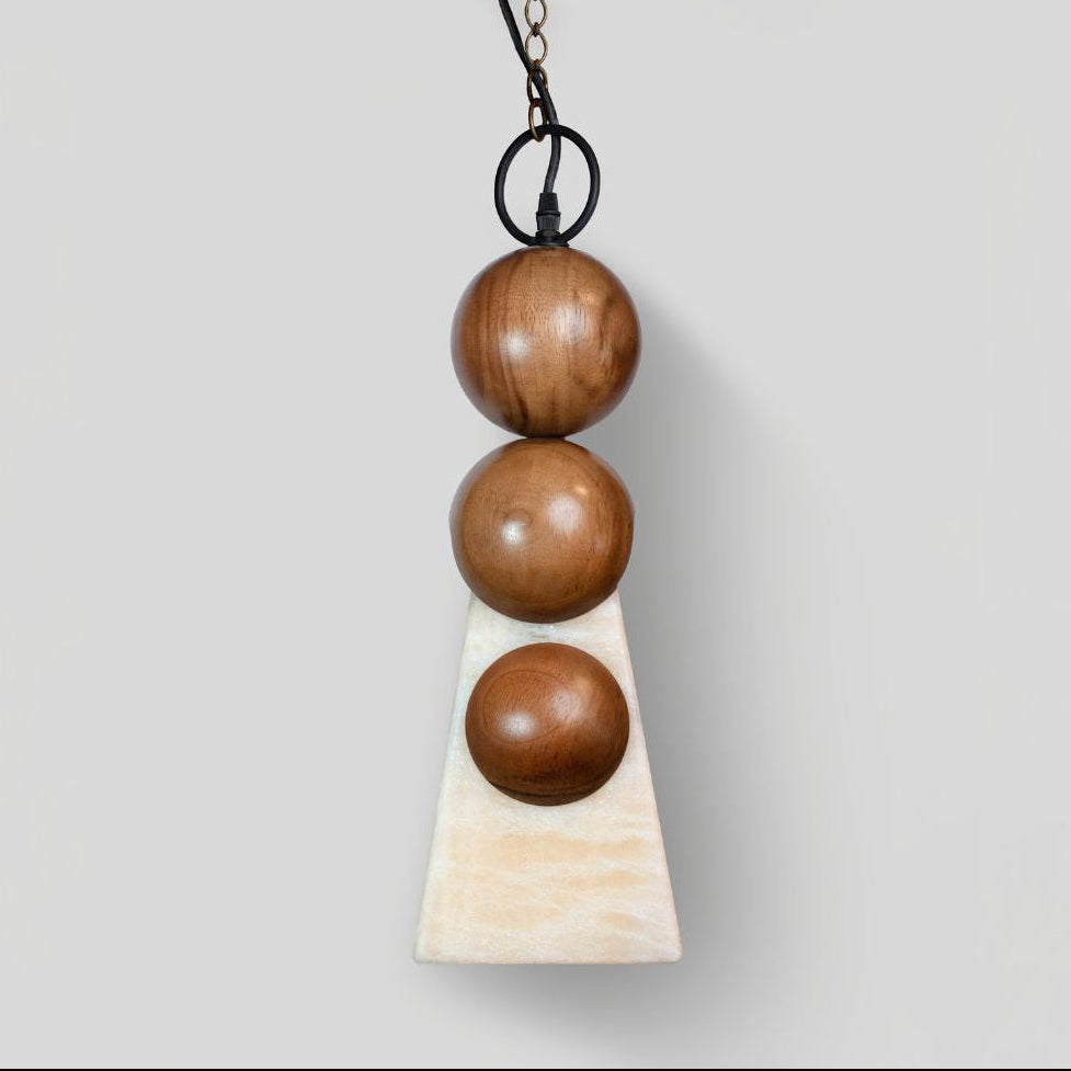 HALO - LÁMPARA COLGANTE DE PAROTA Y ÓNIX