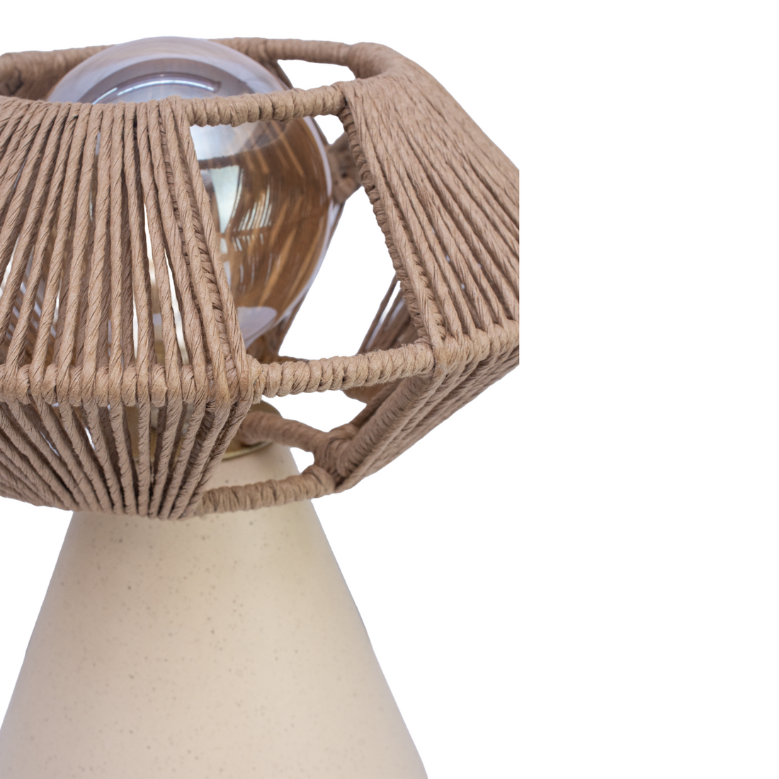 TONAL - LÁMPARA DE MESA DE CERÁMICA Y CORDÓN CRAFT