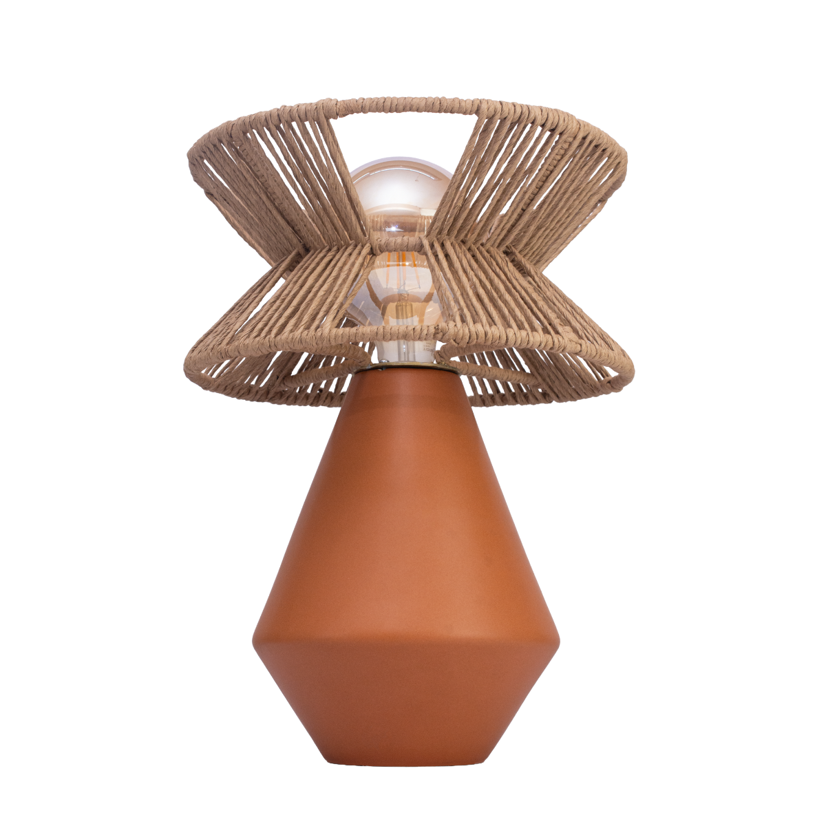 YOLIA - LÁMPARA DE MESA DE CERÁMICA Y CORDÓN CRAFT