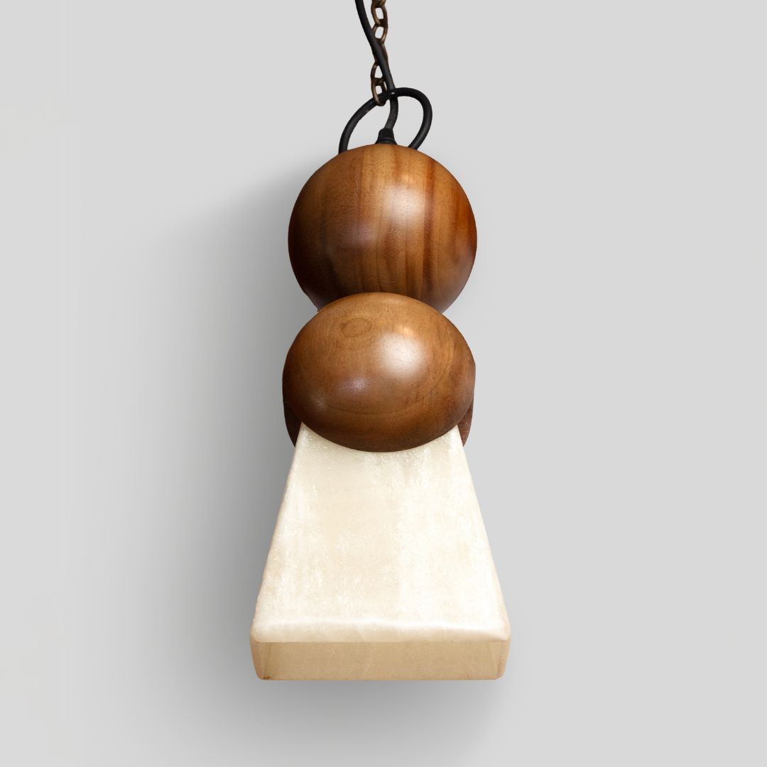 CÁTODO - LÁMPARA COLGANTE DE PAROTA Y ÓNIX