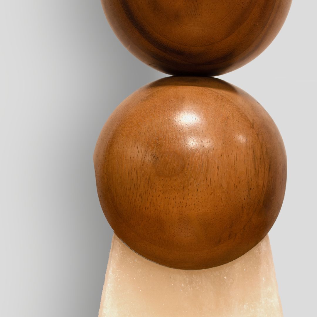 CÁTODO - LÁMPARA DE MESA DE PAROTA Y ÓNIX