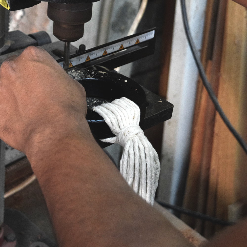 CITLALLI - AROS DE ENCINO CON CUERDAS DE ALGODÓN