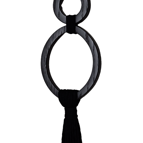 CINTHIA - AROS DE MADERA CON CUERDAS DE ALGODÓN