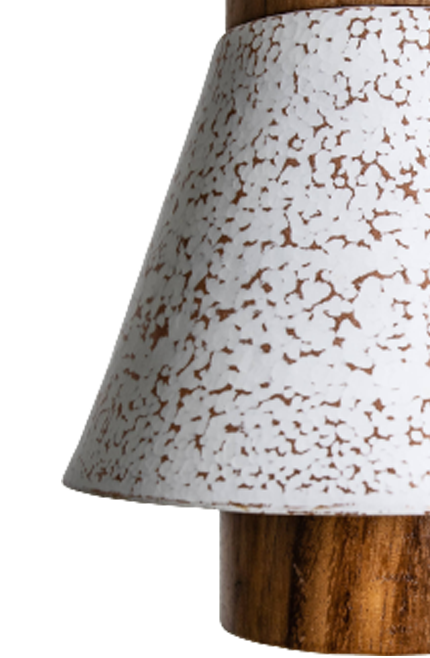 ZIRA - LÁMPARA COLGANTE DE COBRE Y PAROTA