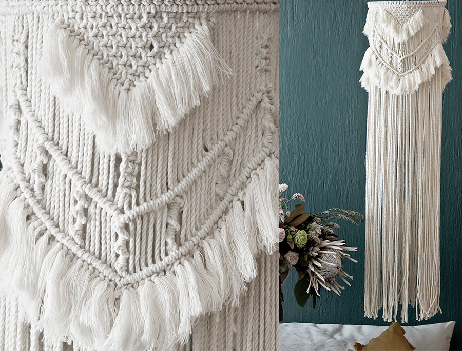 TAKINI - PANTALLA CANDIL DE MACRAMÉ