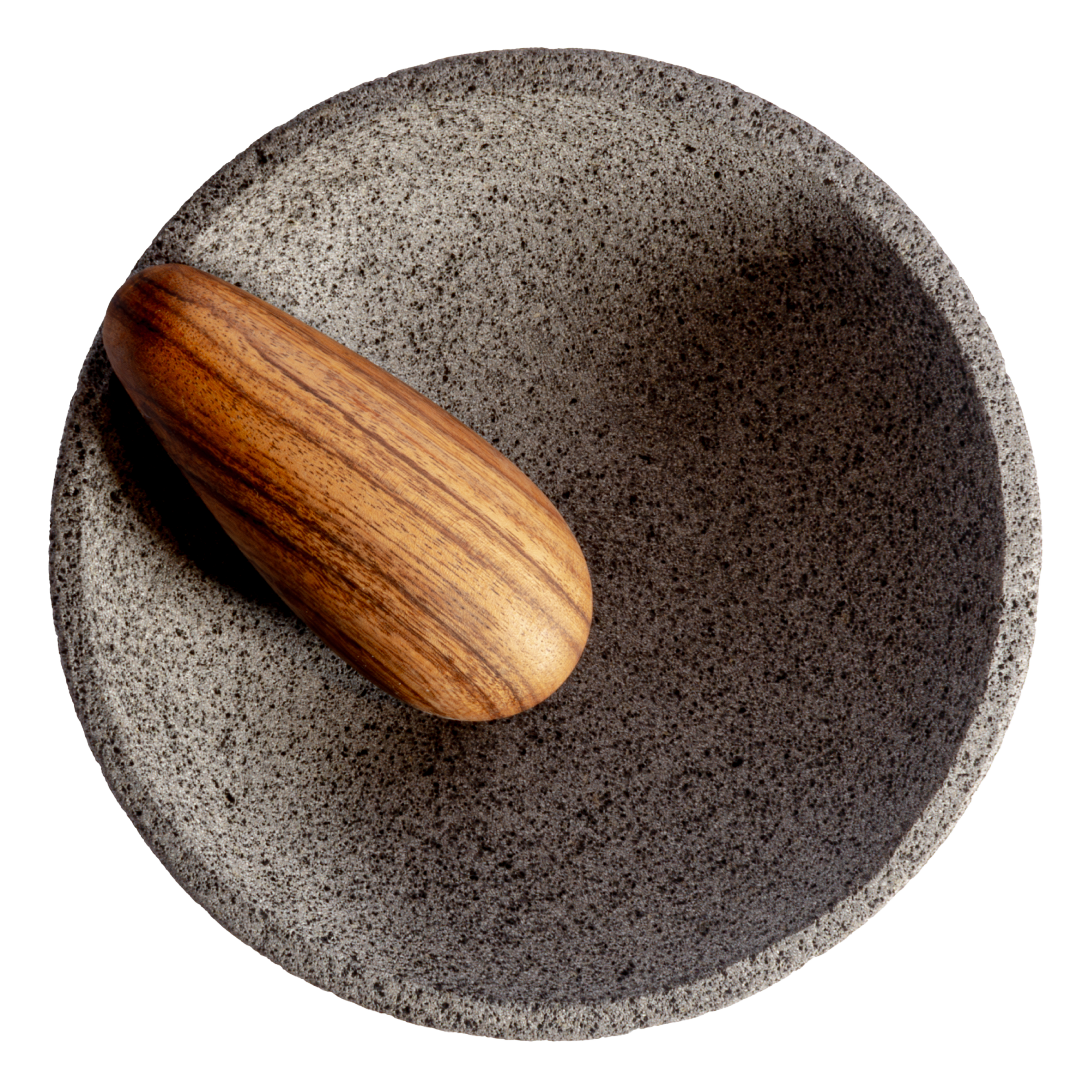 COPAL - MOLCAJETE DE PIEDRA CON MAZO DE TZALAM