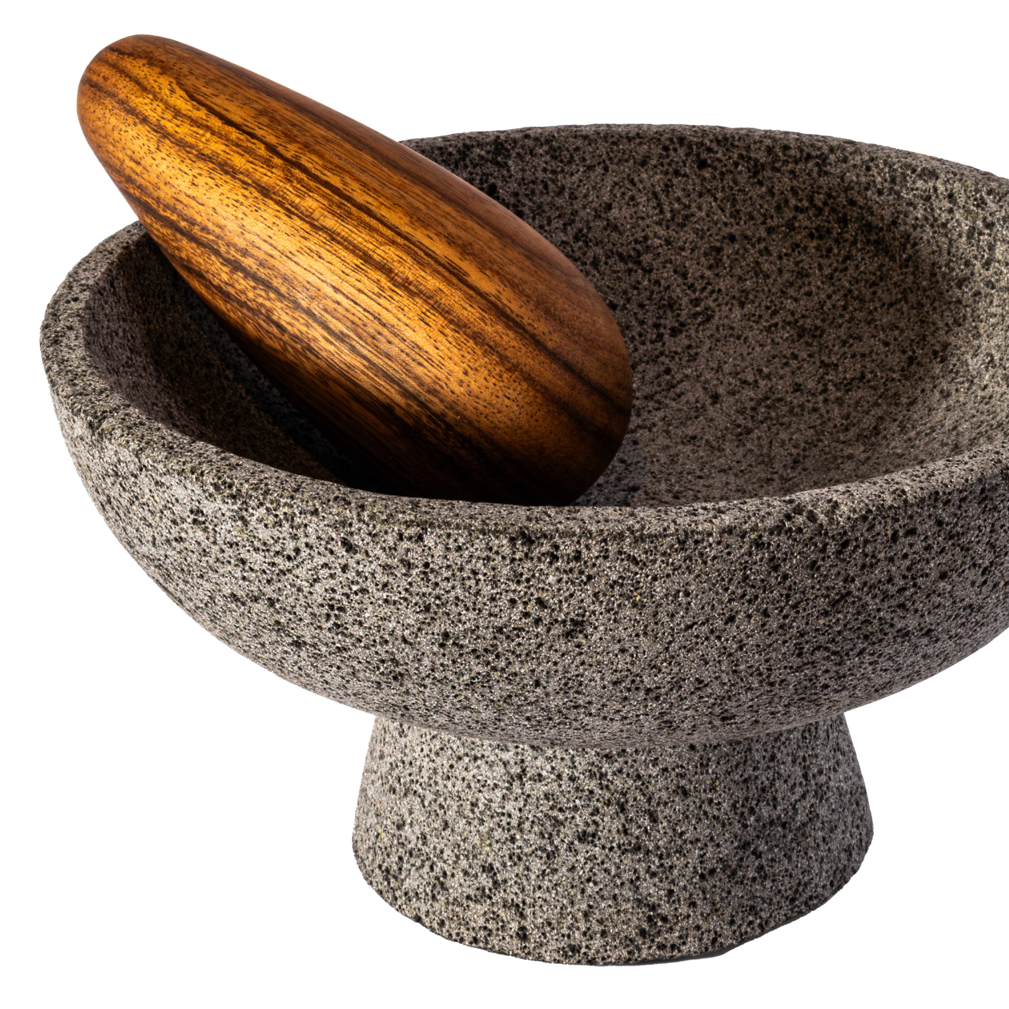 COPAL - MOLCAJETE DE PIEDRA CON MAZO DE TZALAM