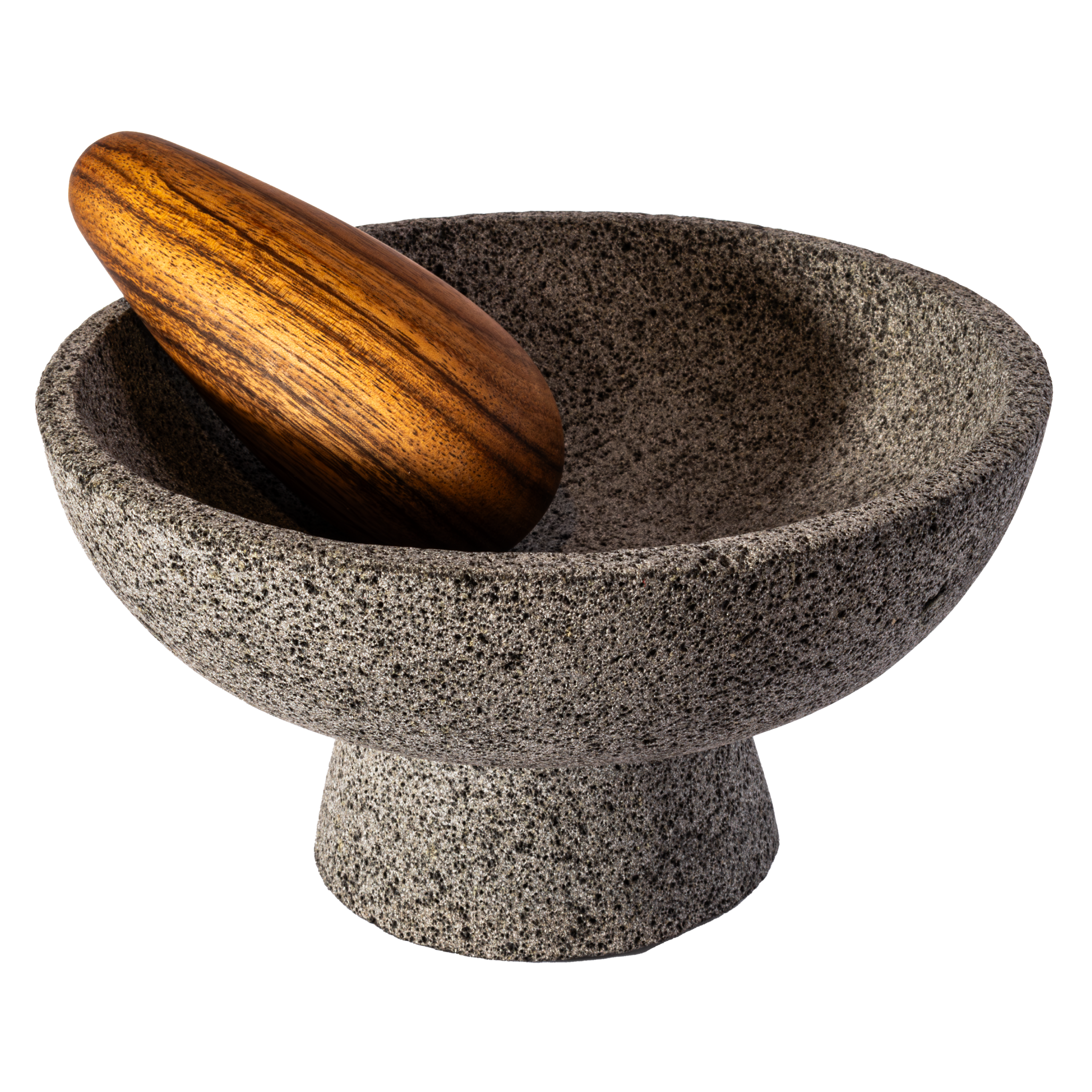 COPAL - MOLCAJETE DE PIEDRA CON MAZO DE TZALAM