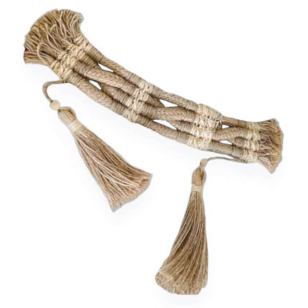 AKAAL - TAPIZ DE MACRAMÉ DE YUTE Y SISAL