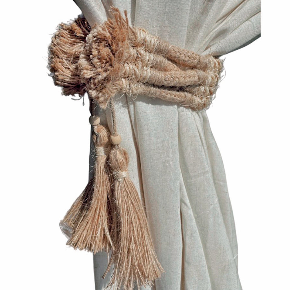 AKAAL - TAPIZ DE MACRAMÉ DE YUTE Y SISAL