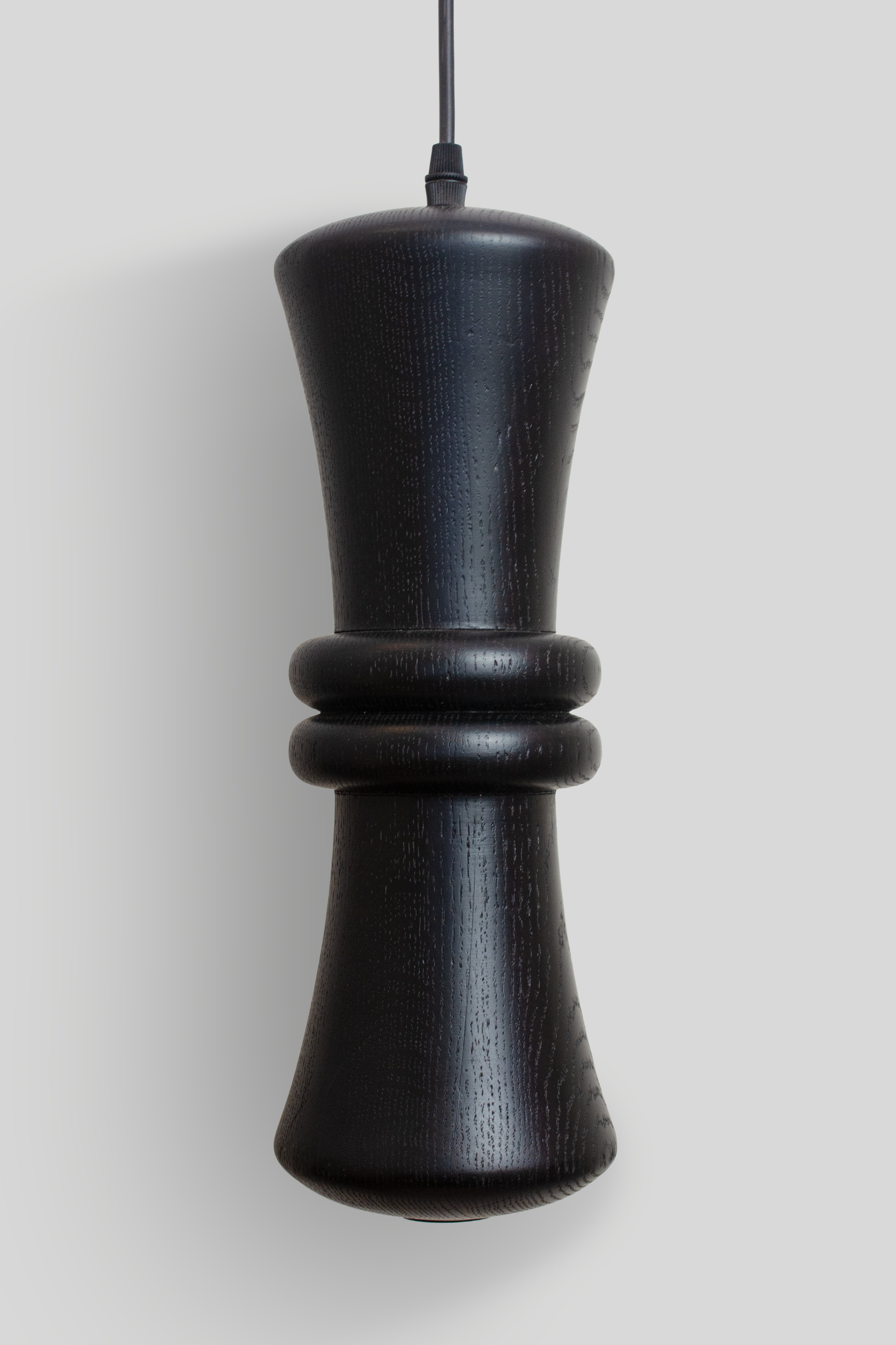 TOZI - LÁMPARA COLGANTE DE ENCINO NEGRO