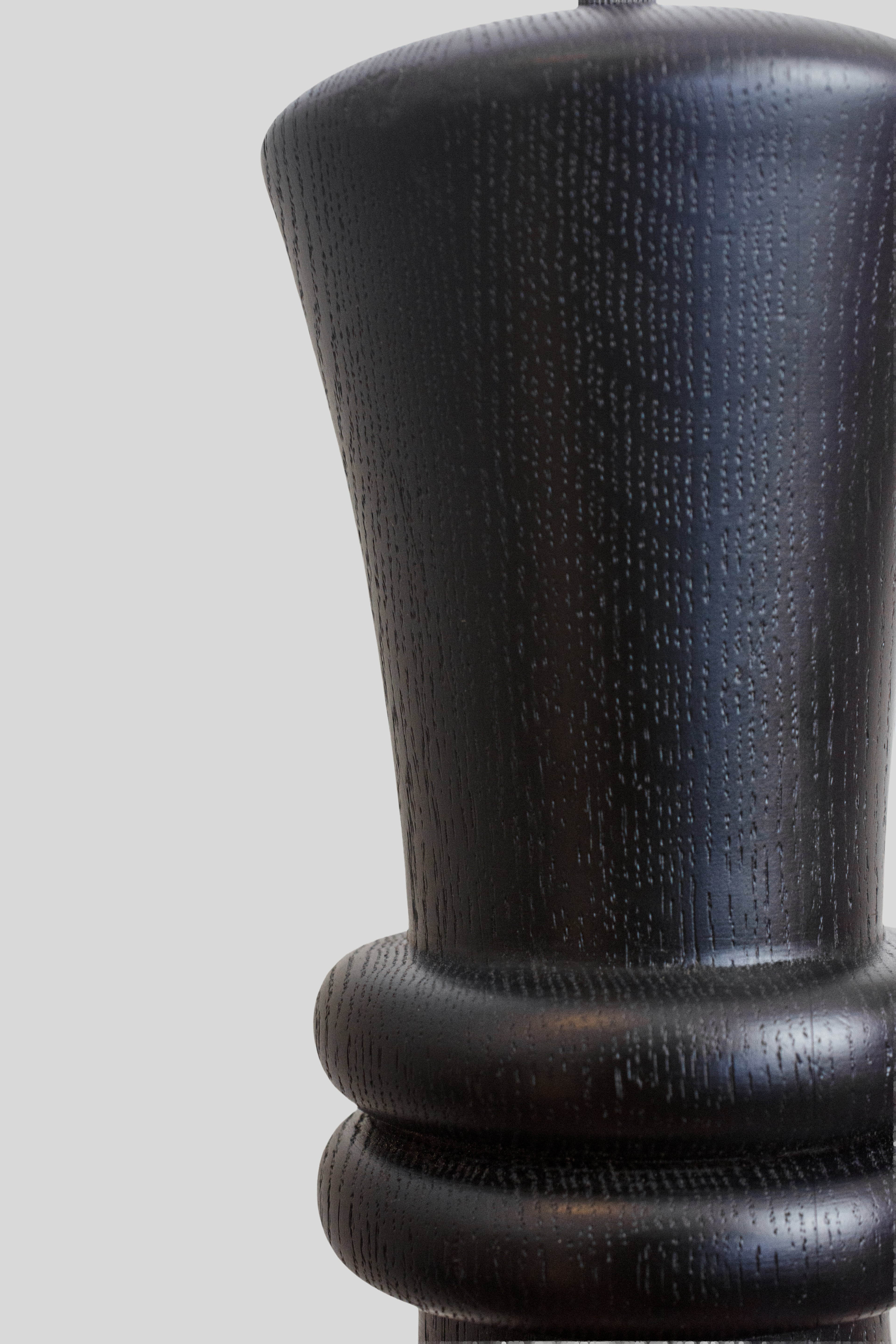 TOZI - LÁMPARA COLGANTE DE ENCINO NEGRO