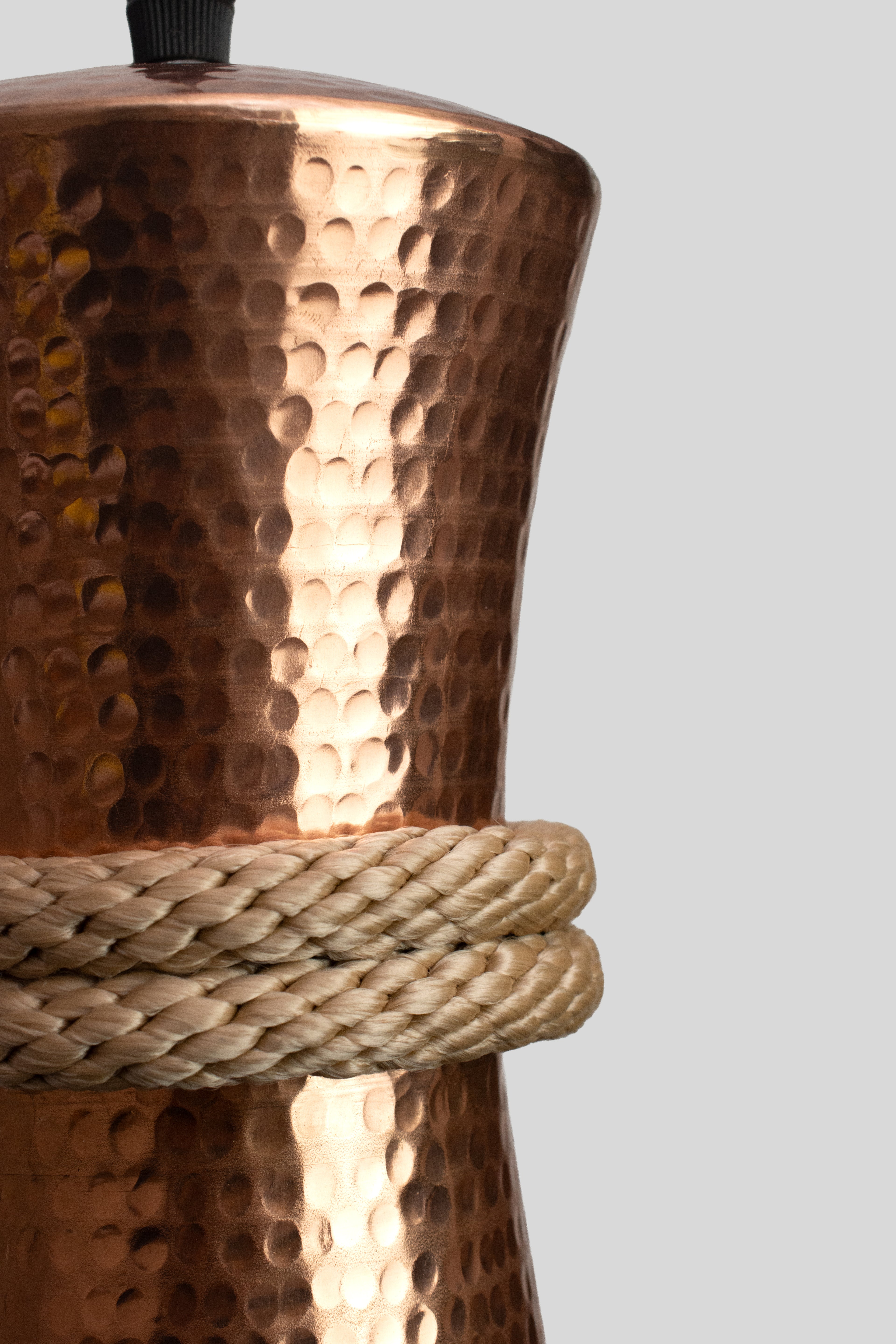 OMET - LÁMPARA COLGANTE DE COBRE BRILLANTE NATURAL