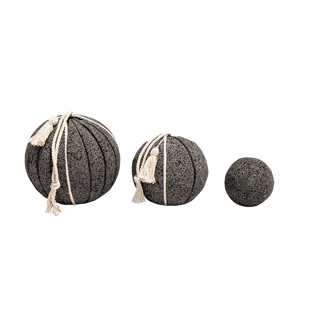 ALOB - JUEGO DE ESFERAS DE PIEDRA VOLCÁNICA