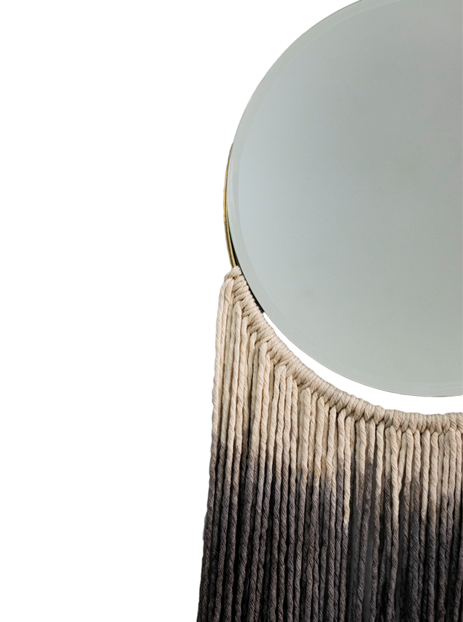 LUCÍ - ESPEJO DECORATIVO CON ALGODÓN