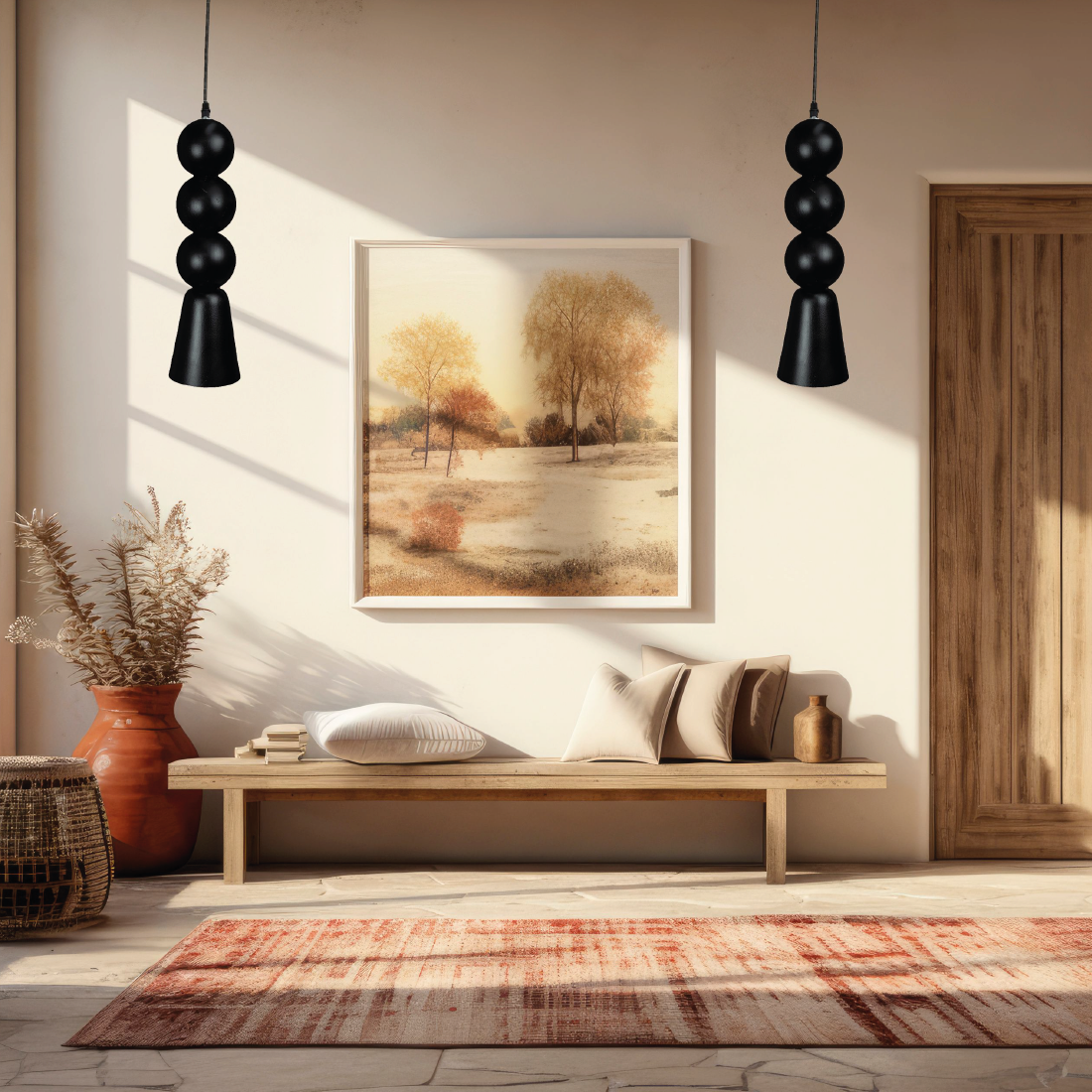 TAYAUPÁ - LÁMPARA COLGANTE DE ROSA MORADA