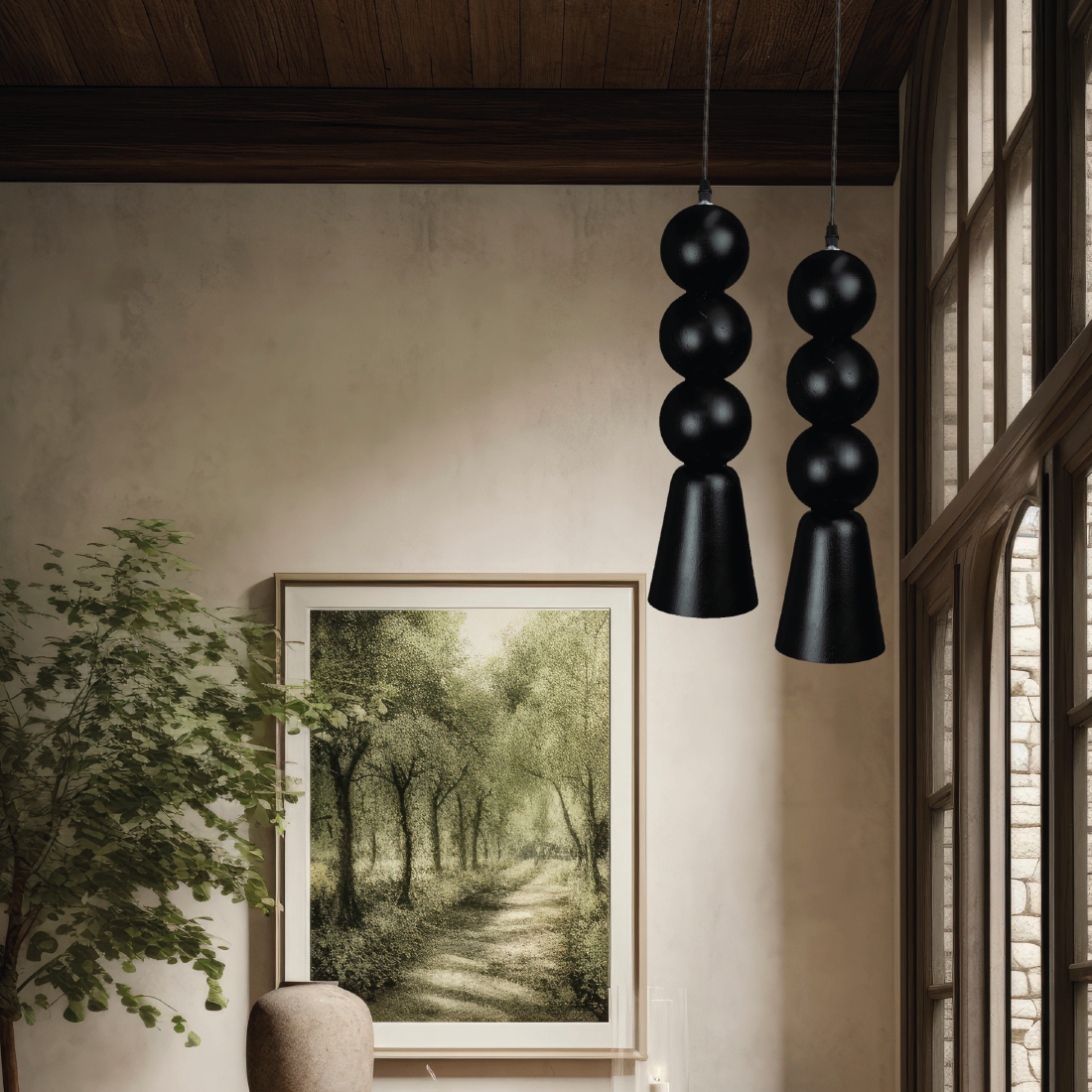 TAYAUPÁ - LÁMPARA COLGANTE DE ROSA MORADA