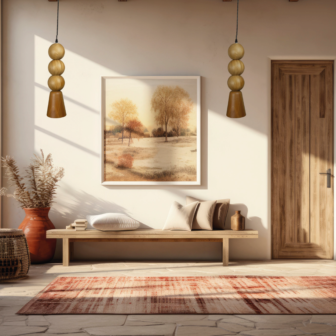 TAYAUPÁ - LÁMPARA COLGANTE DE ROSA MORADA