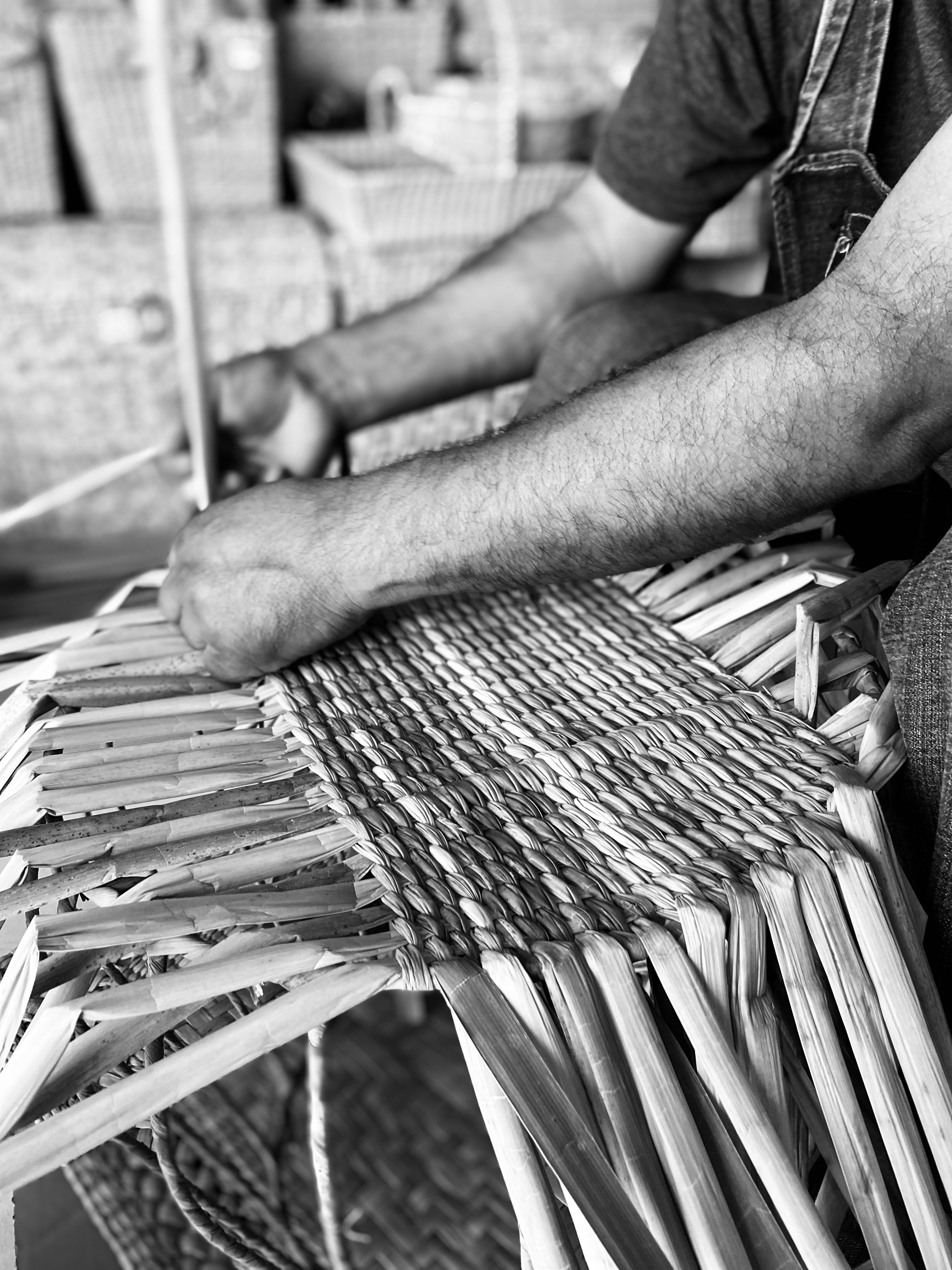 PUREPECHA I - CESTO DE CHUSPATA Y MACRAMÉ