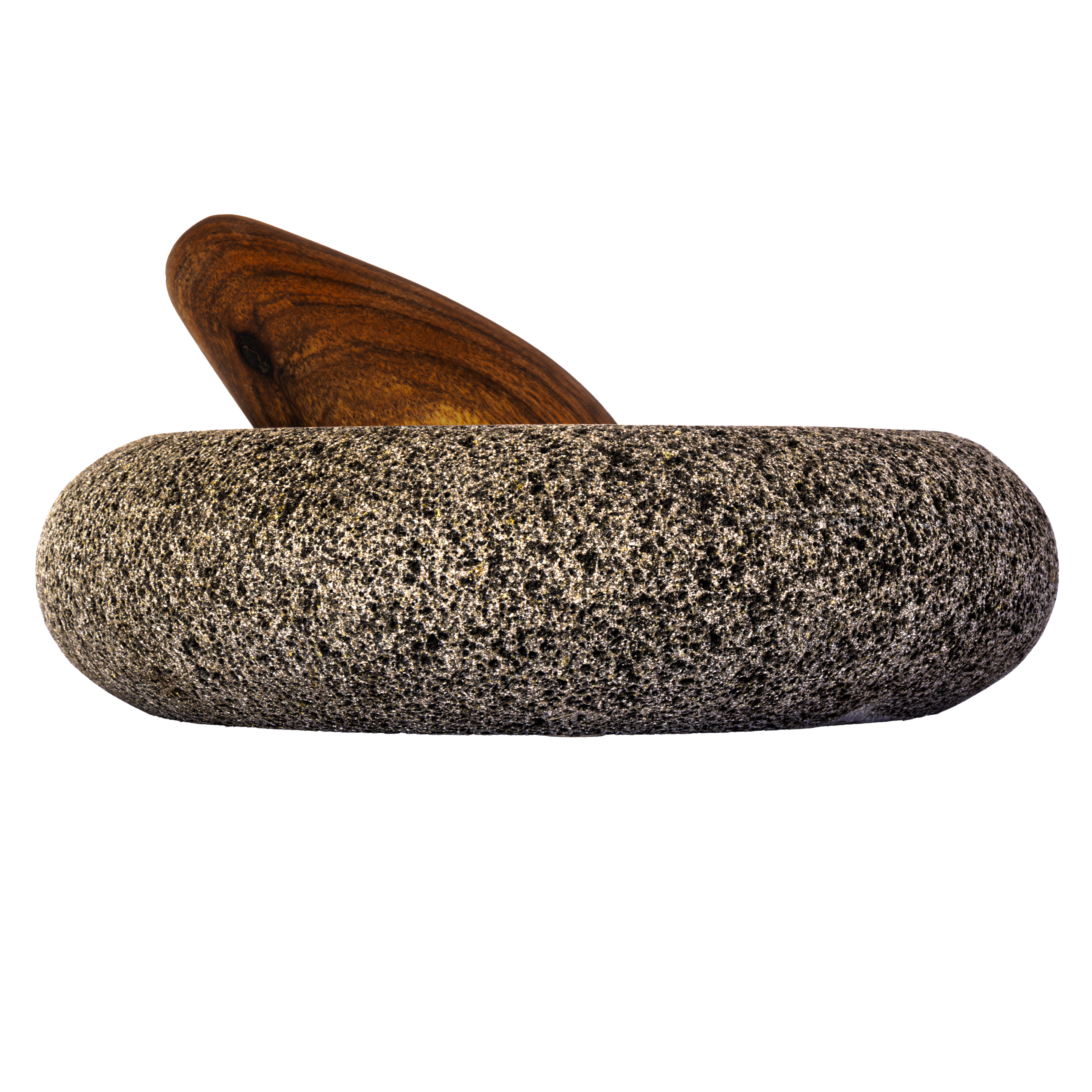 IXIL - MOLCAJETE DE PIEDRA CON MAZO DE TZALAM