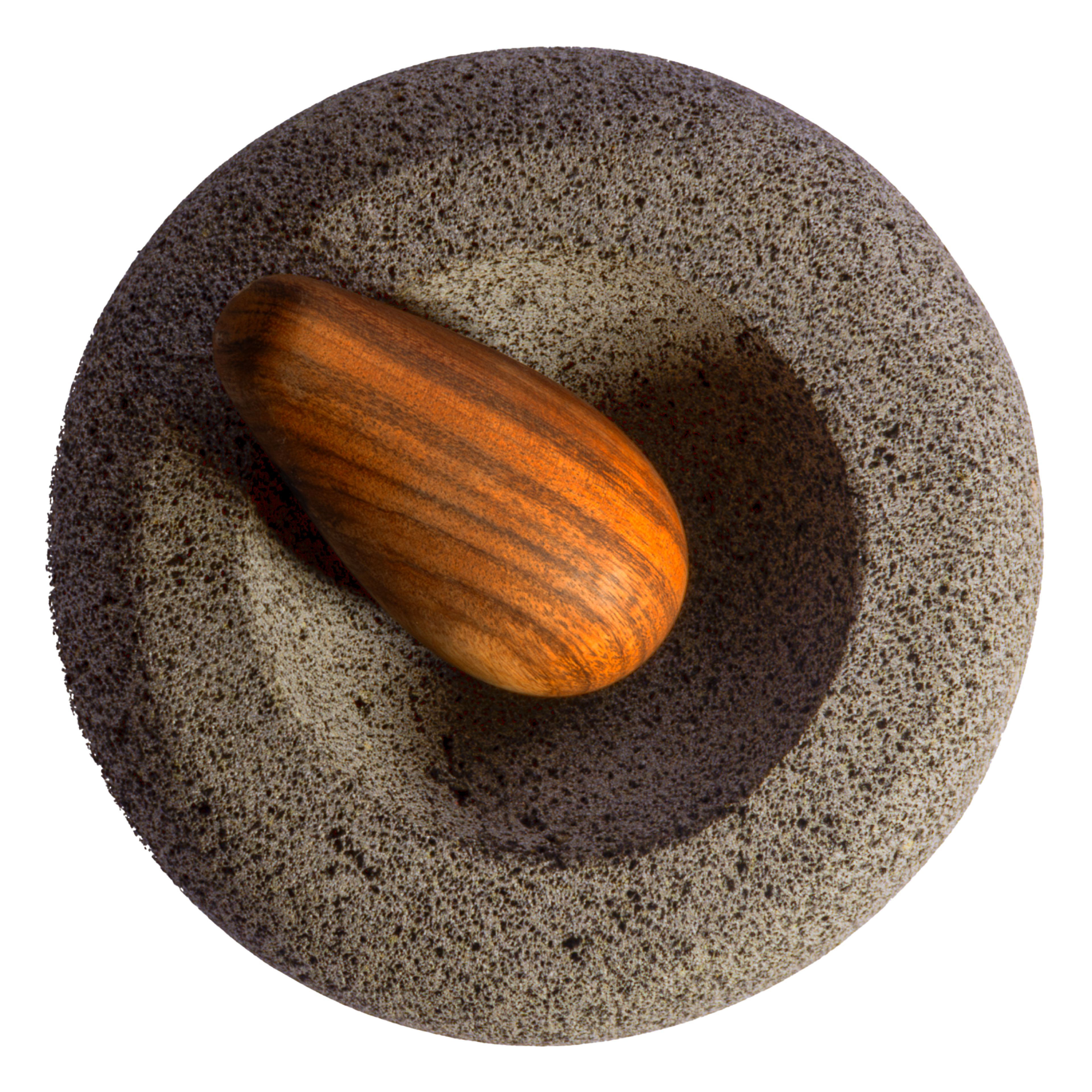 IXIL - MOLCAJETE DE PIEDRA CON MAZO DE TZALAM
