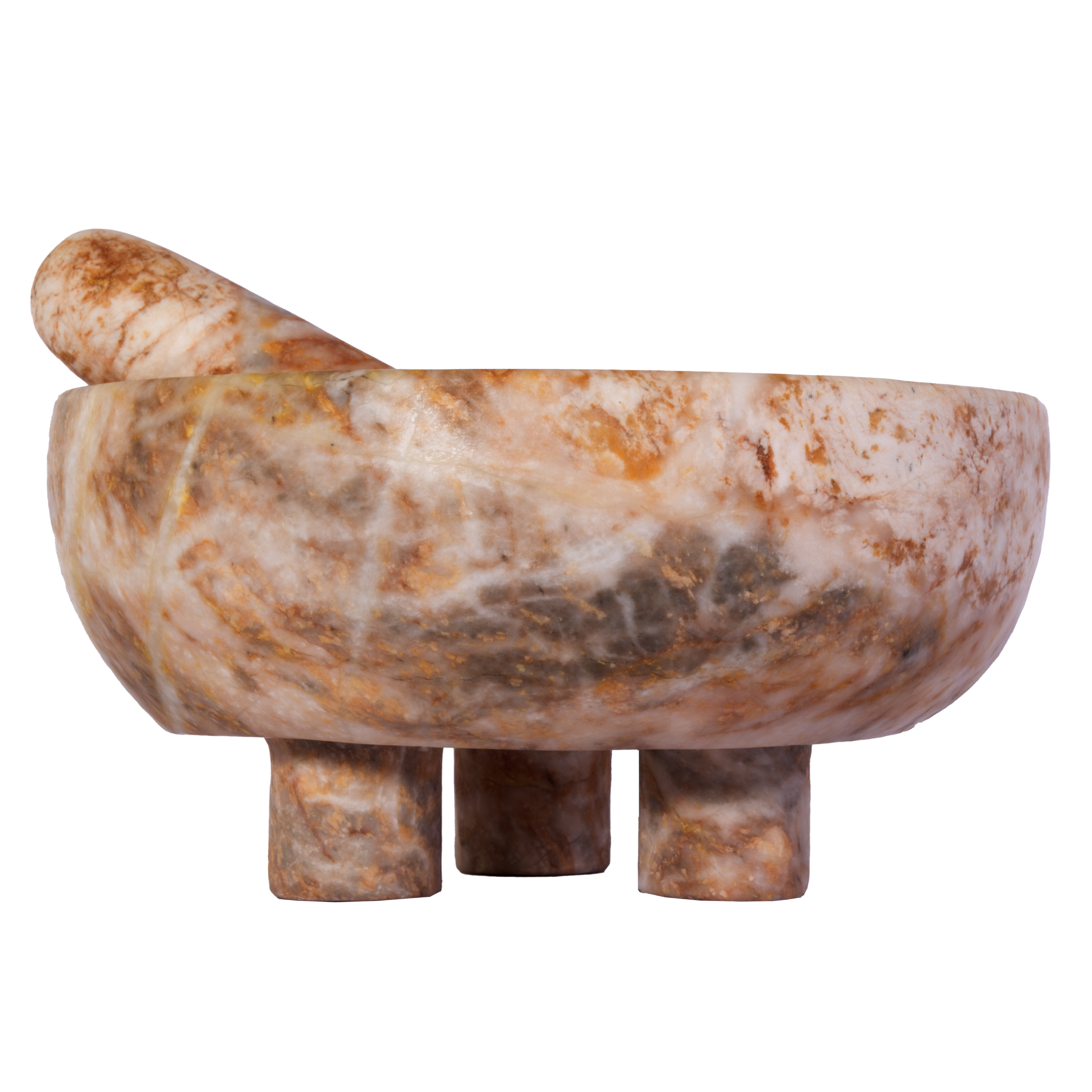 KOMCHEN - MOLCAJETE CON MAZO DE MÁRMOL