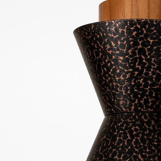 LUUMA - LÁMPARA COLGANTE DE COBRE Y PAROTA