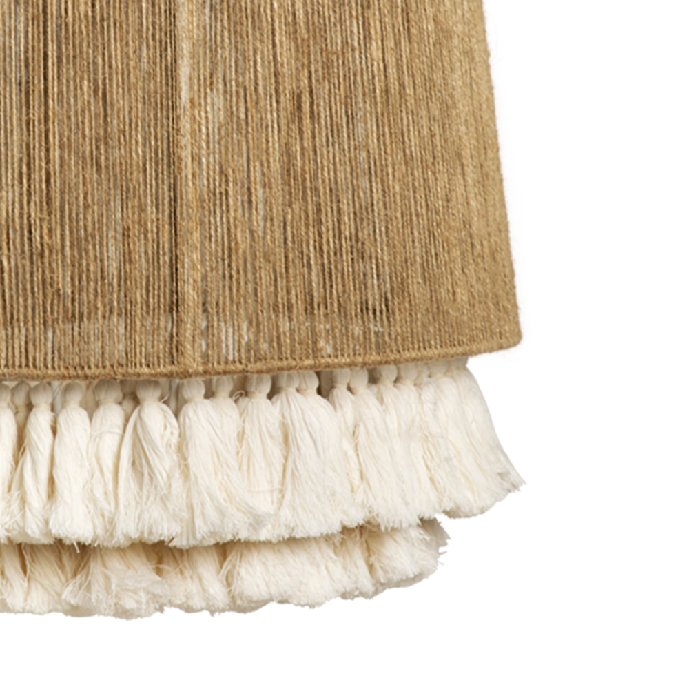 LUUM - LÁMPARA COLGANTE DE YUTE Y ALGODÓN