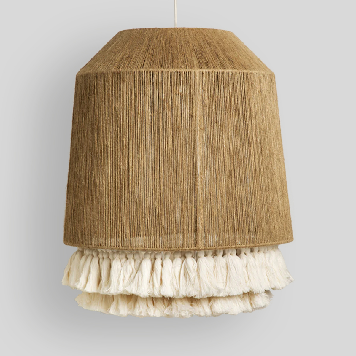 LUUM - LÁMPARA COLGANTE DE YUTE Y ALGODÓN
