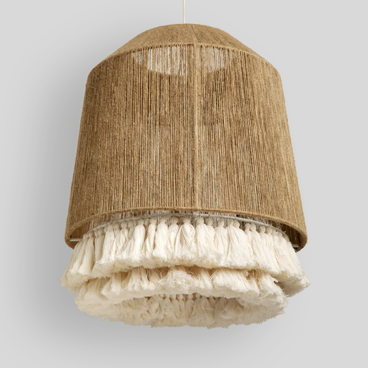 LUUM - LÁMPARA COLGANTE DE YUTE Y ALGODÓN