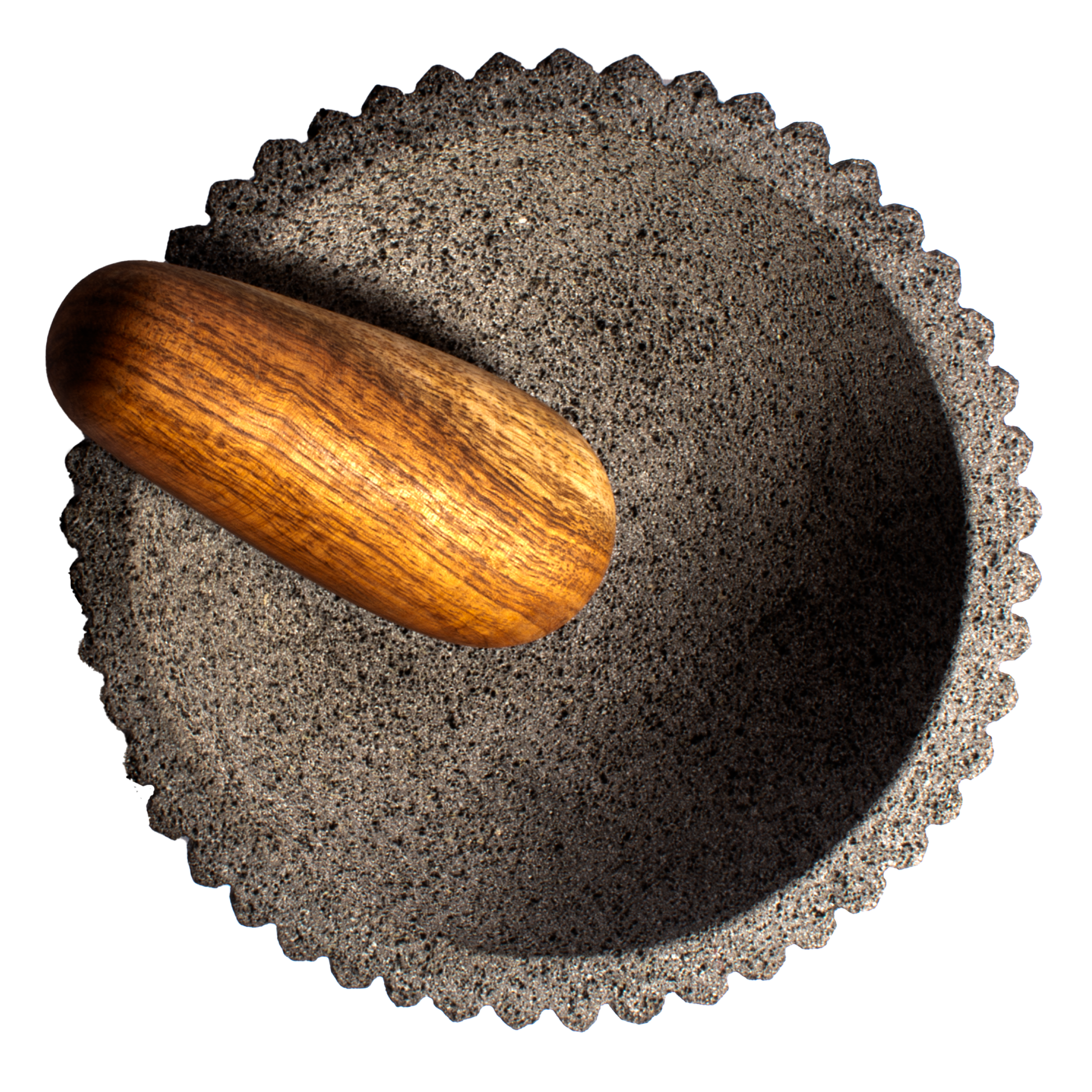 MAYAPÁN - MOLCAJETE DE PIEDRA CON MAZO DE TZALAM