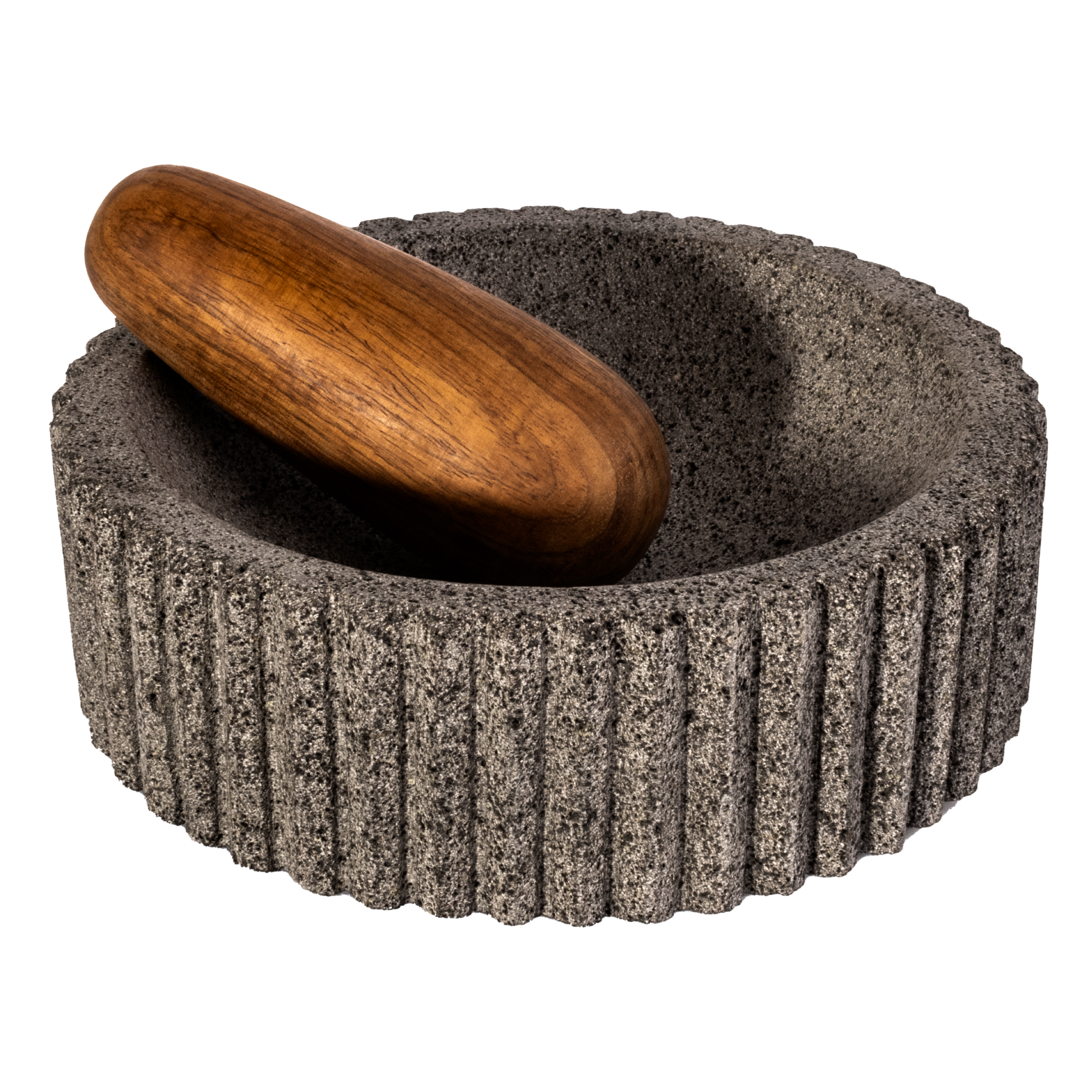 MAYAPÁN - MOLCAJETE DE PIEDRA CON MAZO DE TZALAM