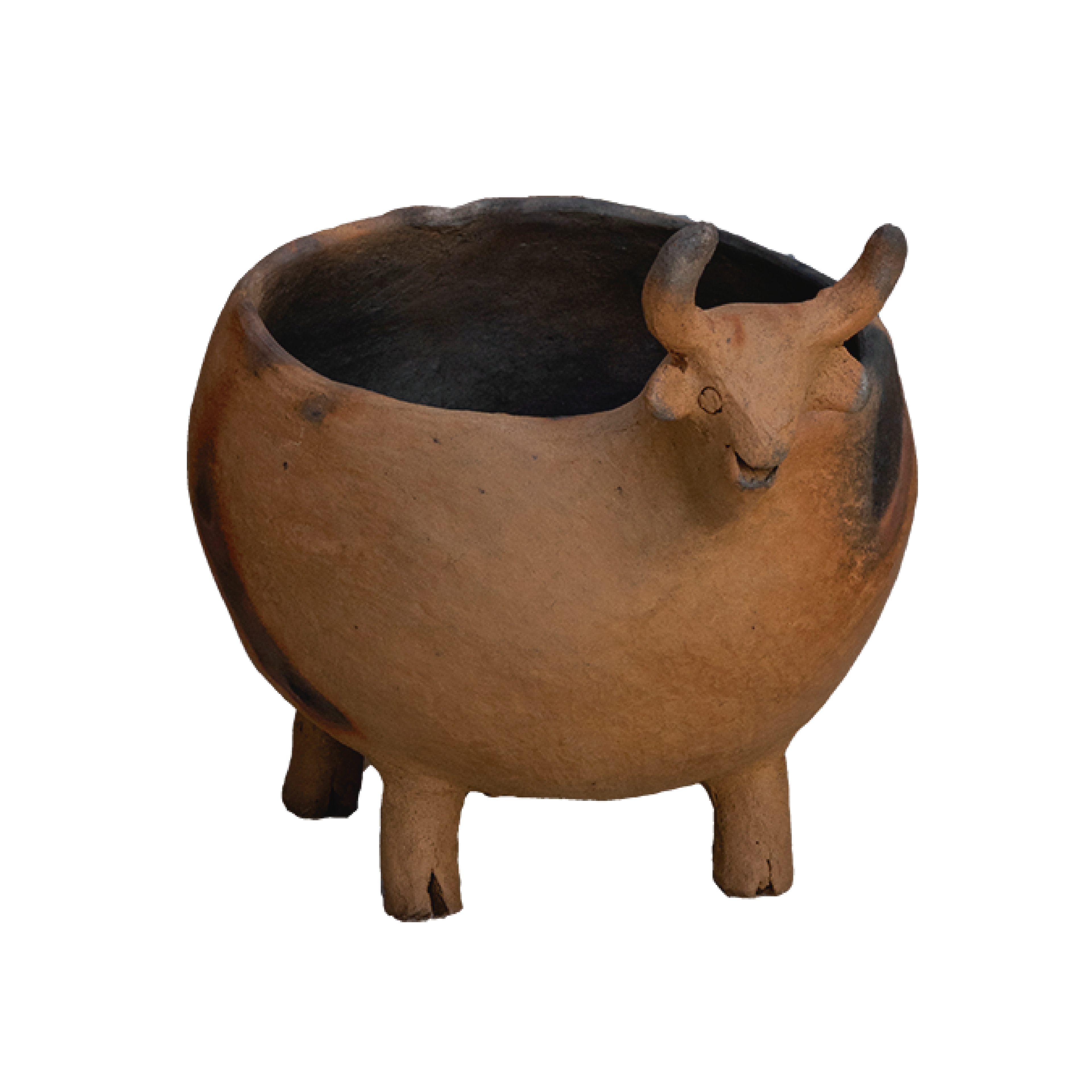 TORO - MACETA DE BARRO