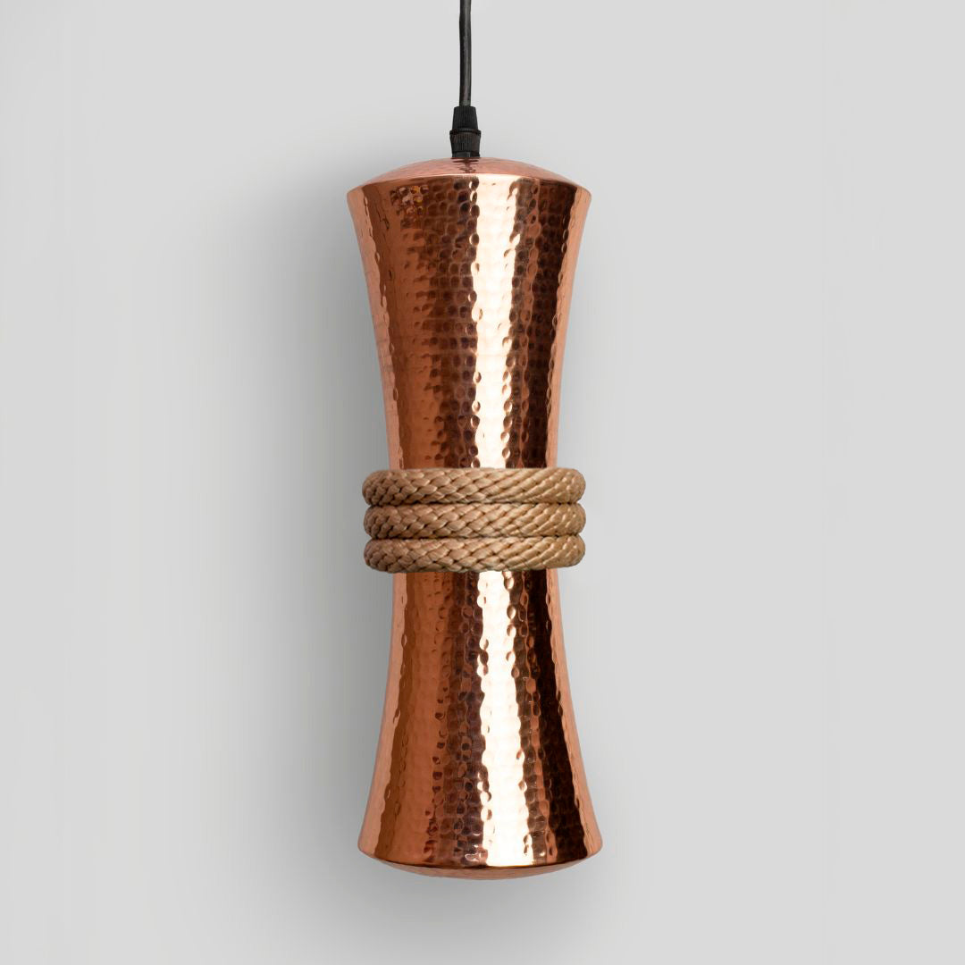 TOZI - LÁMPARA COLGANTE DE COBRE BRILLANTE NATURAL