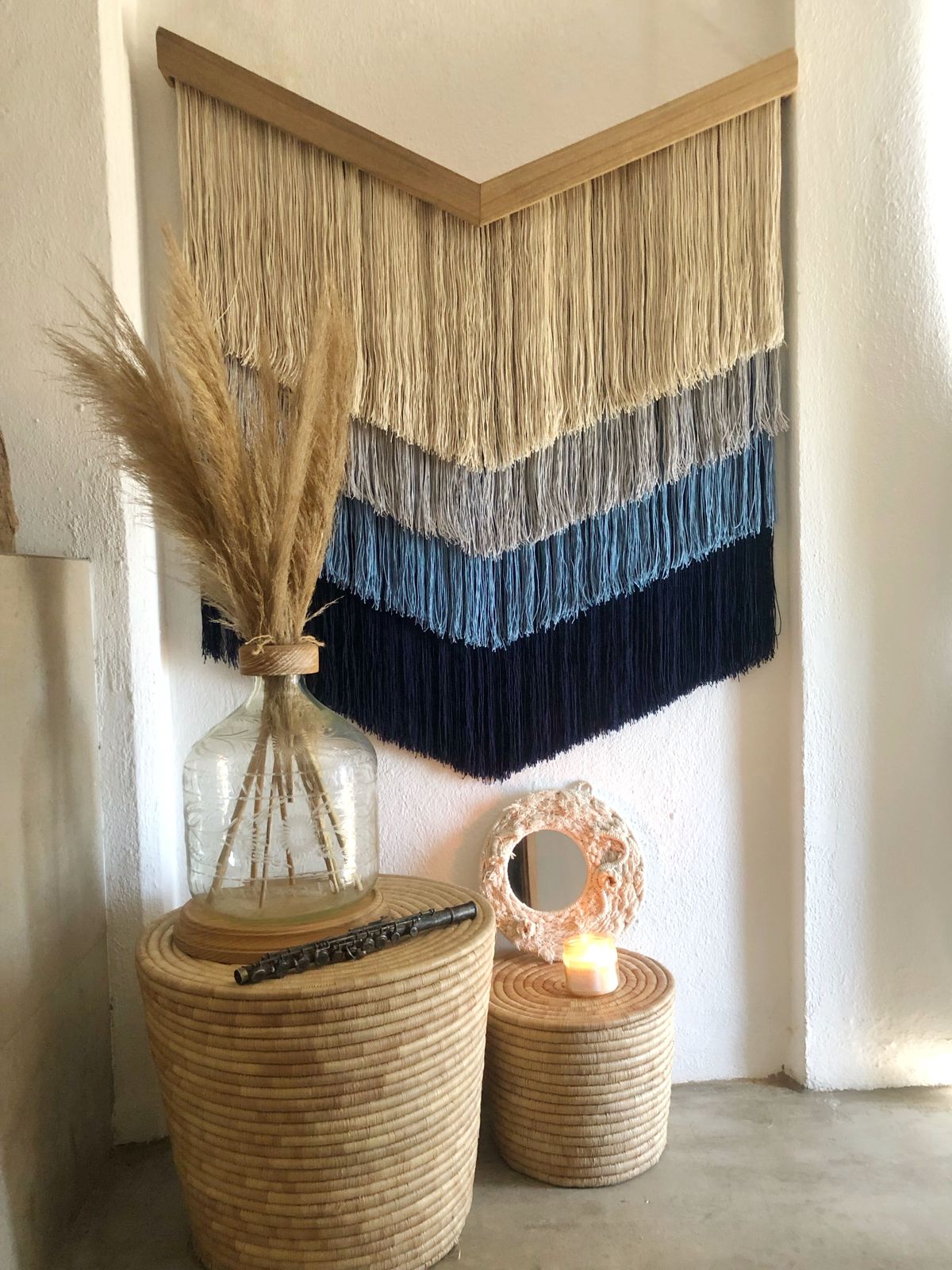 ARANDAS - TAPIZ DE MACRAMÉ DE ALGODÓN