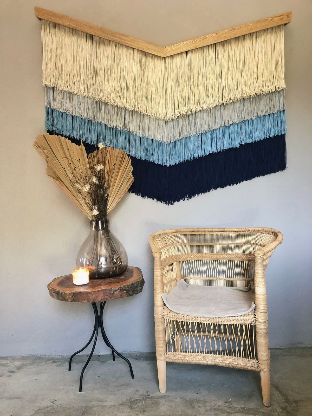 ARANDAS - TAPIZ DE MACRAMÉ DE ALGODÓN