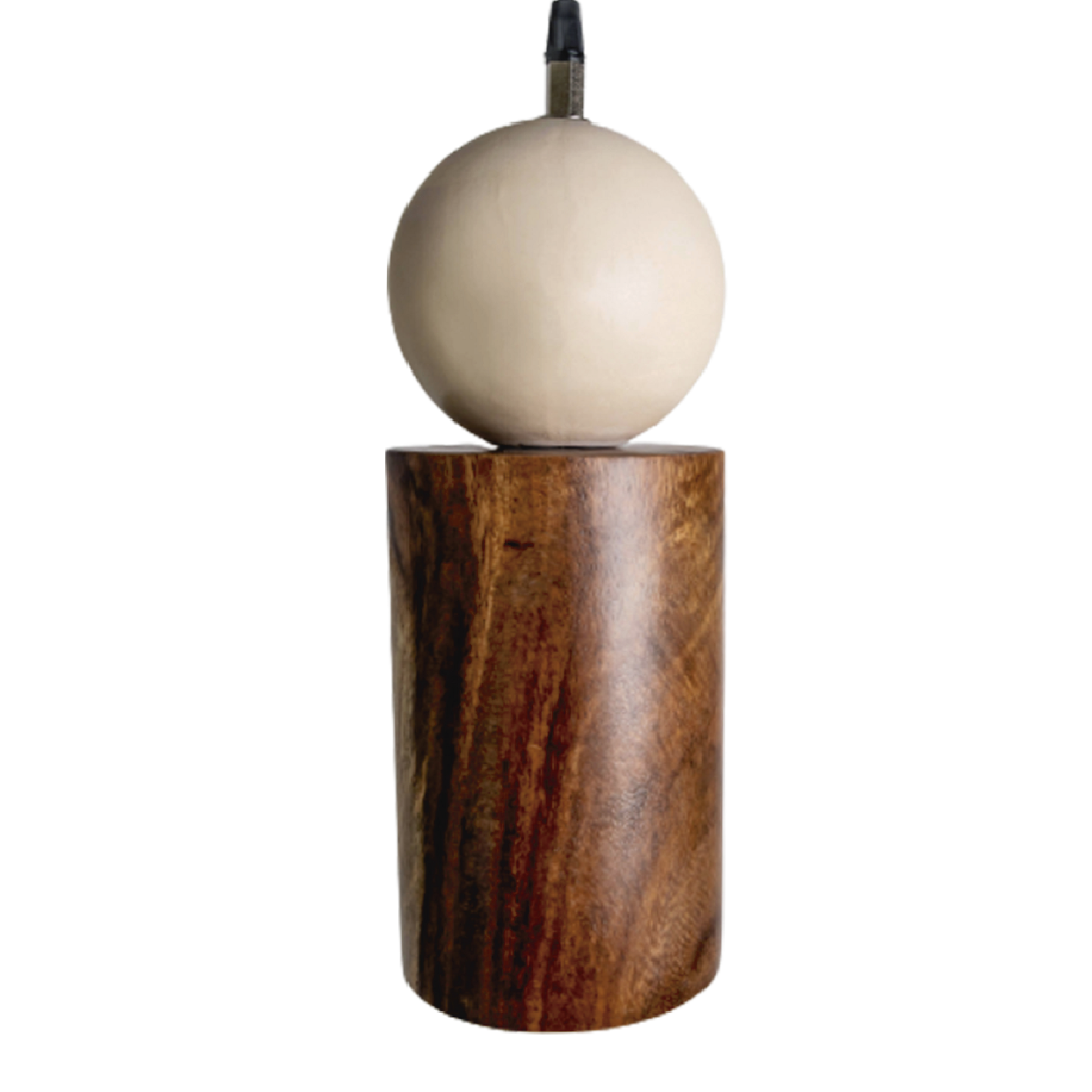 ARIO - LÁMPARA COLGANTE DE BARRO Y PAROTA