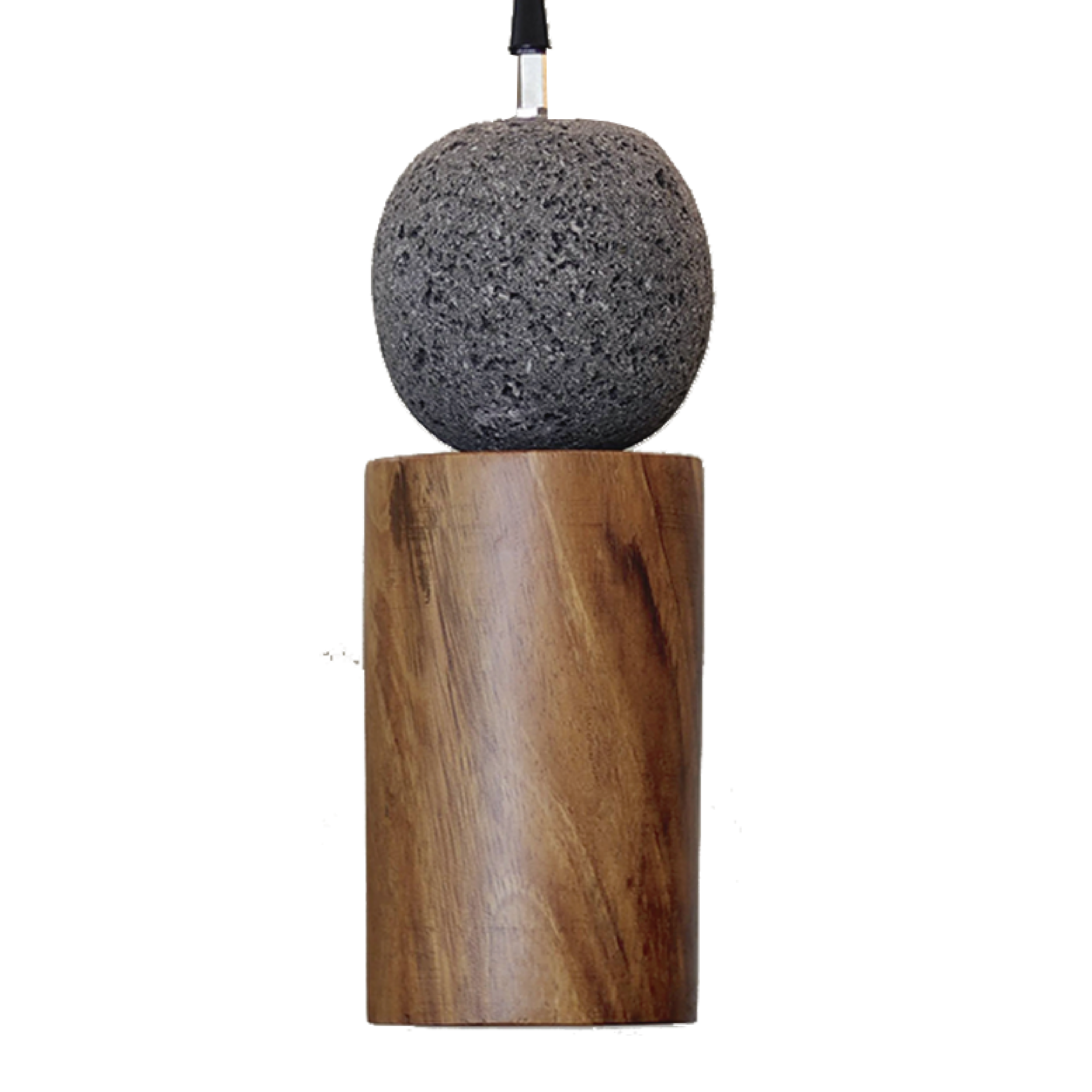 ARIO - LÁMPARA COLGANTE DE BASALTO Y PAROTA