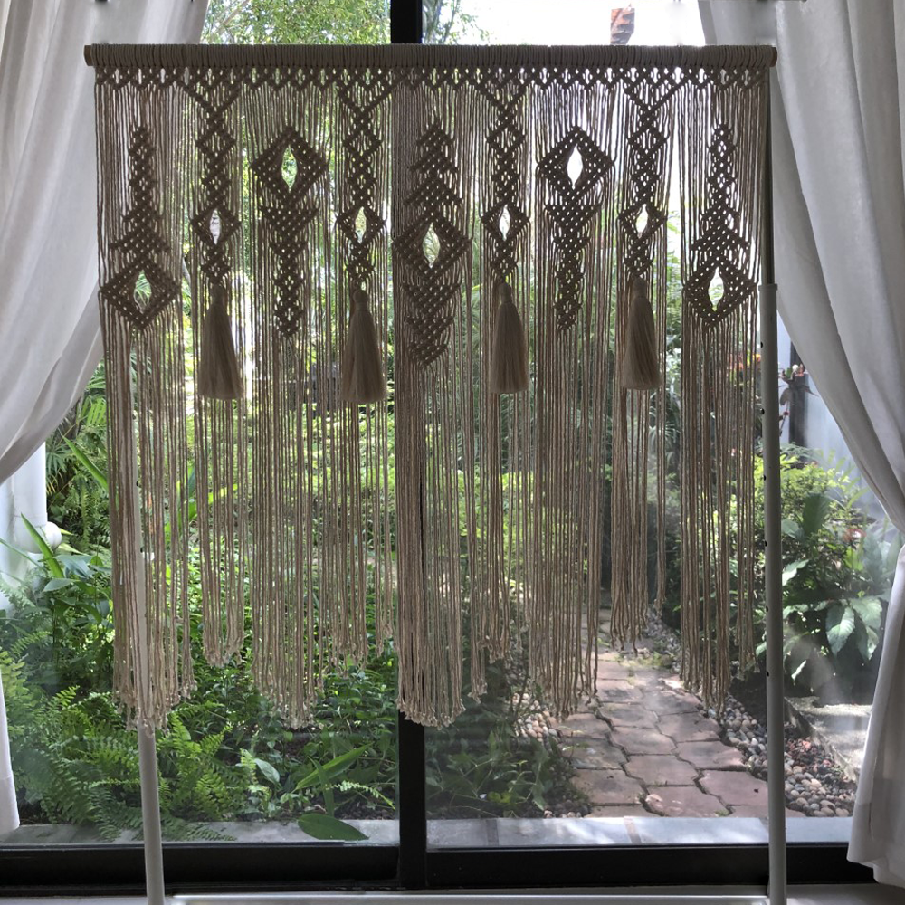 CLAU - TAPIZ DE MACRAMÉ DE ALGODÓN