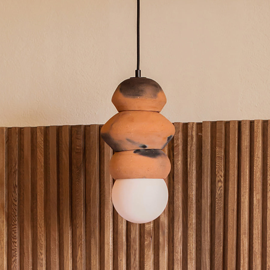 TERRA I - LÁMPARA COLGANTE DE BARRO