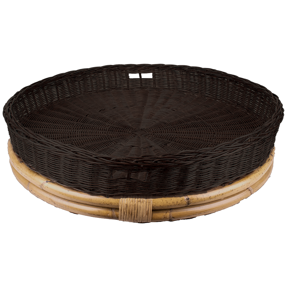 TULUM - BANDEJA FLOTANTE DE MIMBRE Y RATÁN