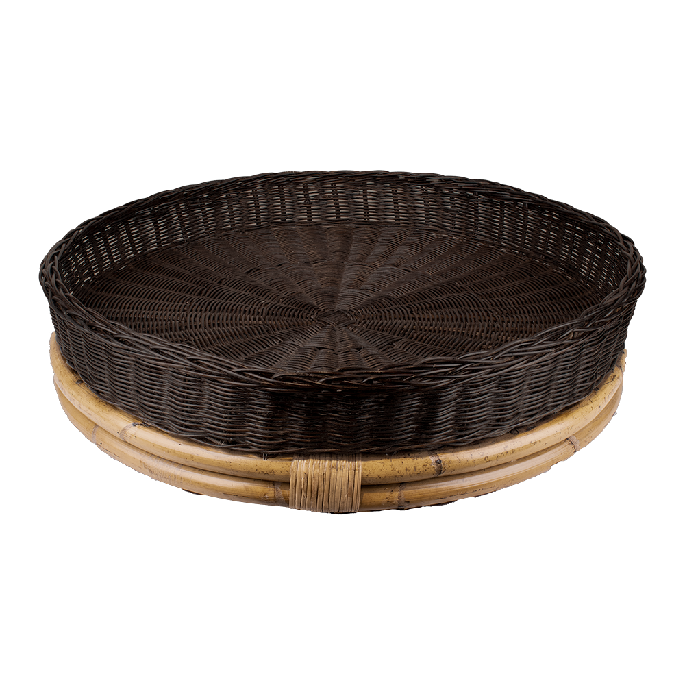 TULUM - BANDEJA FLOTANTE DE MIMBRE Y RATÁN