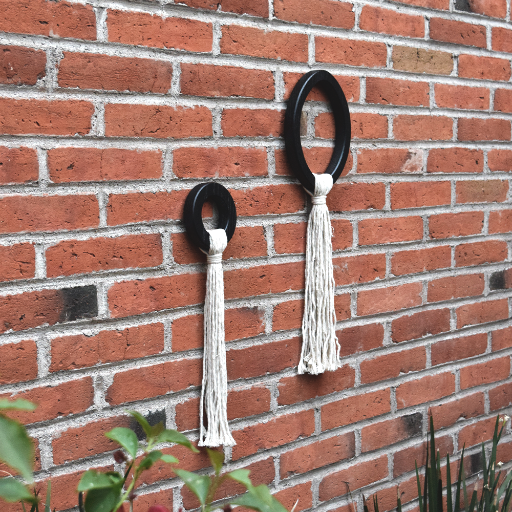 TULE - ARO DE ENCINO CON CUERDAS DE ALGODÓN