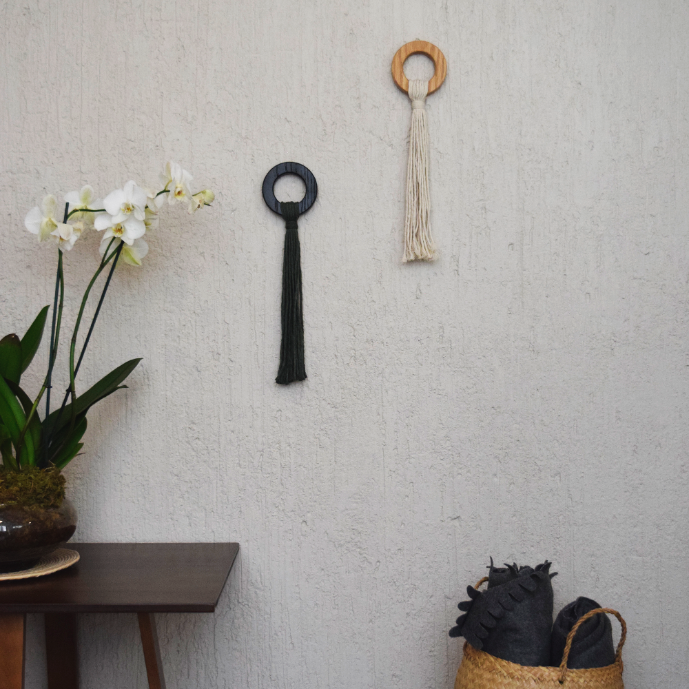 TULE - ARO DE ENCINO CON CUERDAS DE ALGODÓN