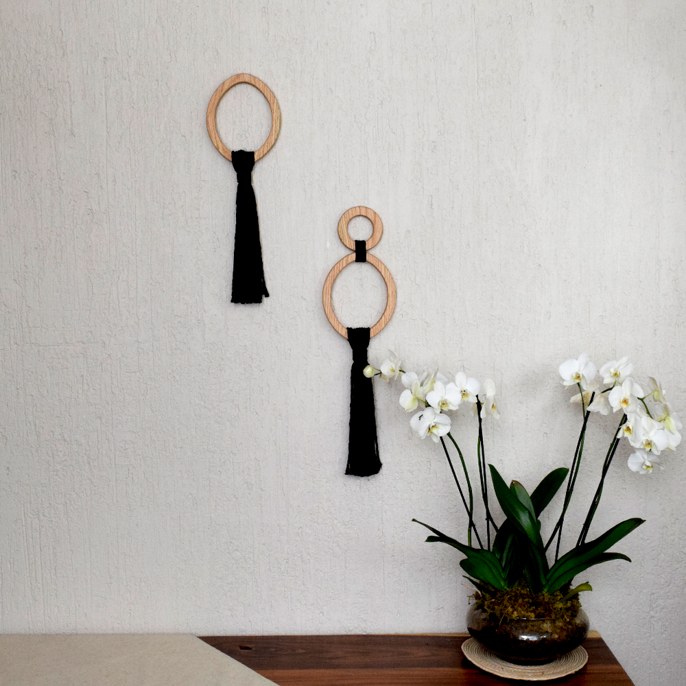 CITLALLI - AROS DE ENCINO CON CUERDAS DE ALGODÓN