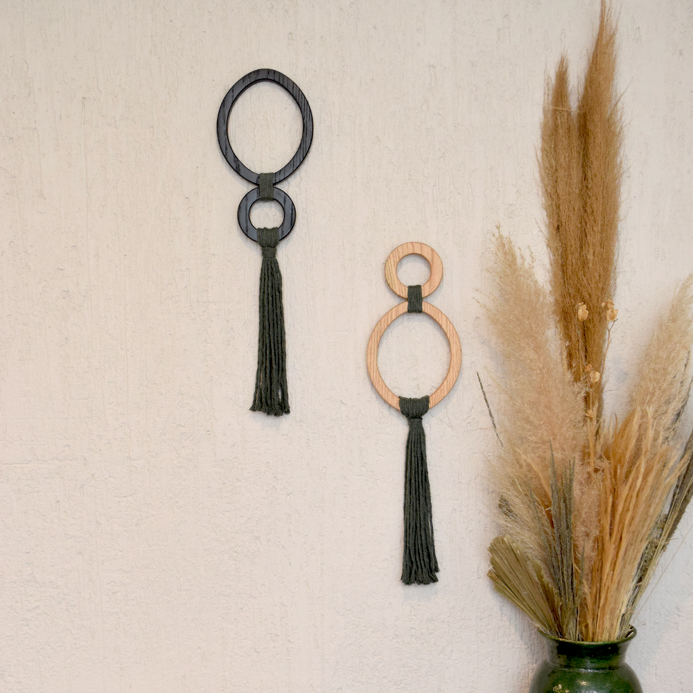 CITLALLI - AROS DE ENCINO CON CUERDAS DE ALGODÓN