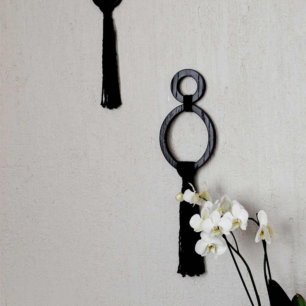 CINTHIA - AROS DE MADERA CON CUERDAS DE ALGODÓN