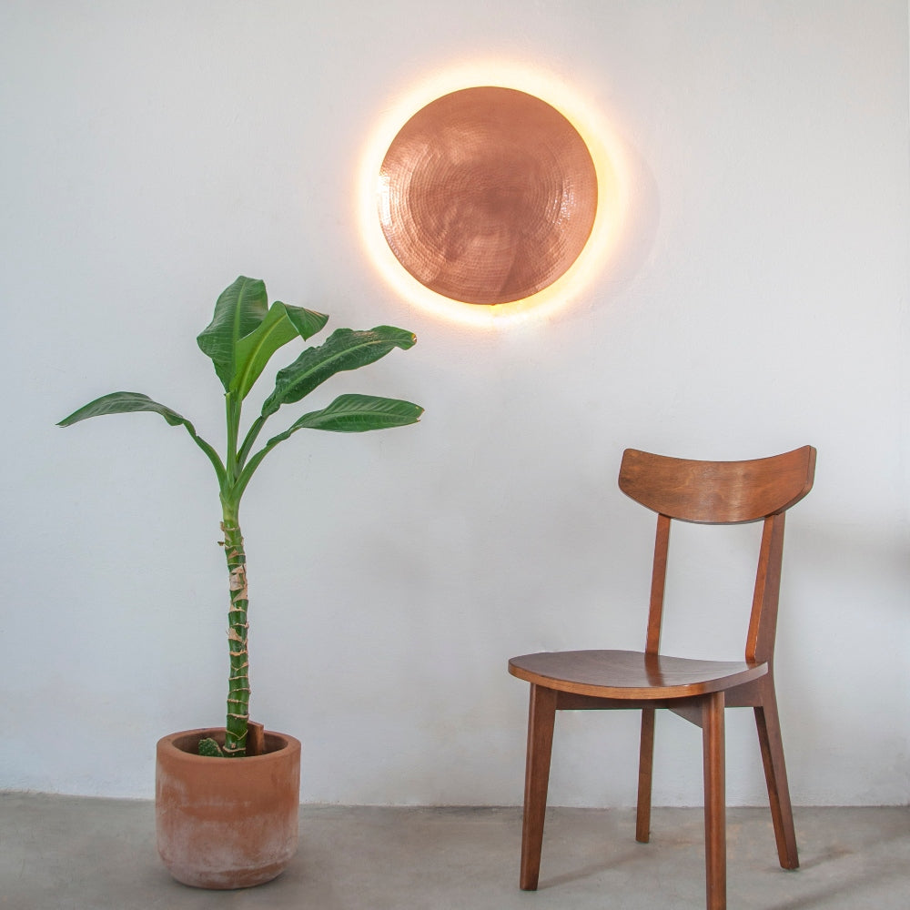 LUNA - LÁMPARA DE PARED DE COBRE