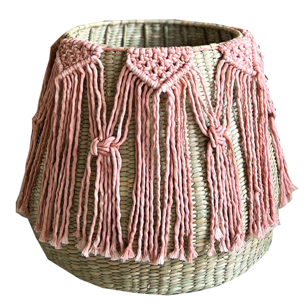 PUREPECHA III - CESTO DE CHUSPATA Y MACRAMÉ